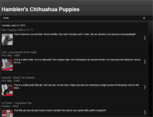 Tablet Screenshot of hamblenschihuahuapuppies.blogspot.com