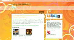 Desktop Screenshot of livinglifewithout.blogspot.com