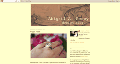 Desktop Screenshot of abigailpercy.blogspot.com
