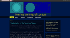 Desktop Screenshot of finewritingsoflunatics.blogspot.com