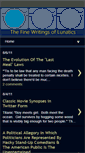 Mobile Screenshot of finewritingsoflunatics.blogspot.com
