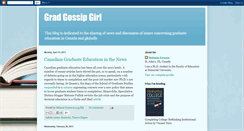 Desktop Screenshot of gradgossipgirl.blogspot.com