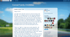 Desktop Screenshot of conradfamilychronicles.blogspot.com