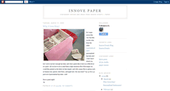 Desktop Screenshot of innove-paper.blogspot.com