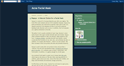 Desktop Screenshot of acnemask.blogspot.com