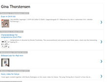 Tablet Screenshot of ginathorstensen.blogspot.com