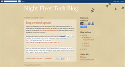 Desktop Screenshot of nightflyertechblog.blogspot.com