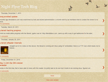 Tablet Screenshot of nightflyertechblog.blogspot.com