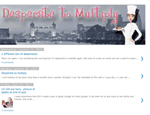 Tablet Screenshot of desperatetomultiply.blogspot.com