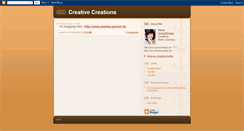 Desktop Screenshot of creativecreationsonline.blogspot.com