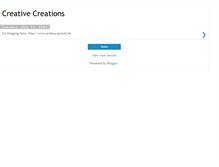 Tablet Screenshot of creativecreationsonline.blogspot.com