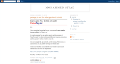 Desktop Screenshot of mohammed-siyad.blogspot.com