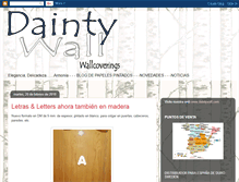 Tablet Screenshot of daintywall.blogspot.com