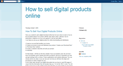 Desktop Screenshot of howtoselldigitalproductsonline.blogspot.com