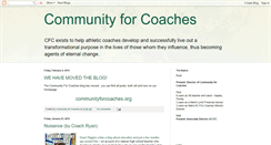 Desktop Screenshot of communityforcoaches.blogspot.com