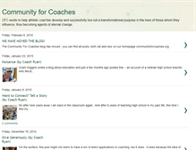 Tablet Screenshot of communityforcoaches.blogspot.com