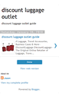 Mobile Screenshot of discountluggageoutlet.blogspot.com