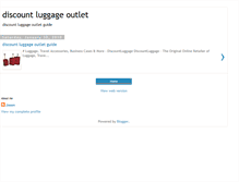 Tablet Screenshot of discountluggageoutlet.blogspot.com