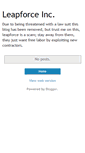 Mobile Screenshot of aboutleapforceinc.blogspot.com