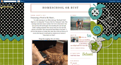 Desktop Screenshot of homeschoolorbust.blogspot.com