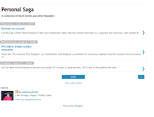 Tablet Screenshot of personalsaga.blogspot.com