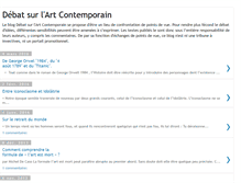 Tablet Screenshot of debat-art-contemporain.blogspot.com