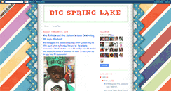 Desktop Screenshot of bigspringlake.blogspot.com