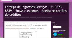 Desktop Screenshot of entregadeingressos.blogspot.com
