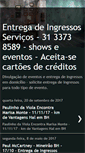 Mobile Screenshot of entregadeingressos.blogspot.com