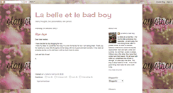 Desktop Screenshot of labelle-et-lebadboy.blogspot.com