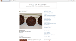 Desktop Screenshot of fullofrecipes.blogspot.com