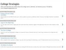 Tablet Screenshot of college-strategies.blogspot.com