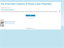 Tablet Screenshot of americleangoosecreek.blogspot.com