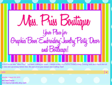 Tablet Screenshot of missprissboutique.blogspot.com