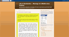 Desktop Screenshot of lifeinslumburbia.blogspot.com