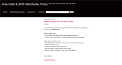 Desktop Screenshot of freecallstricks.blogspot.com