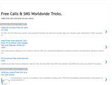 Tablet Screenshot of freecallstricks.blogspot.com