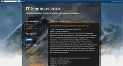 Desktop Screenshot of itseminar2010.blogspot.com