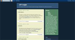 Desktop Screenshot of cpfinsight.blogspot.com