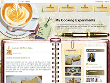 Tablet Screenshot of mycookingexperiments.blogspot.com