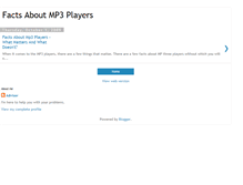 Tablet Screenshot of factsaboutmp3players.blogspot.com