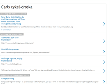 Tablet Screenshot of cykeldroska.blogspot.com