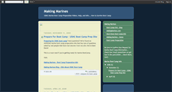 Desktop Screenshot of making-marines.blogspot.com
