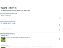 Tablet Screenshot of listenstohorses2000.blogspot.com