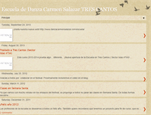 Tablet Screenshot of escueladedanzacarmensalazar.blogspot.com