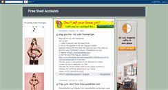 Desktop Screenshot of freeshellaccounts.blogspot.com
