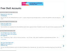 Tablet Screenshot of freeshellaccounts.blogspot.com