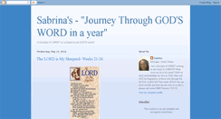 Desktop Screenshot of journeythroughgodswordinayear.blogspot.com