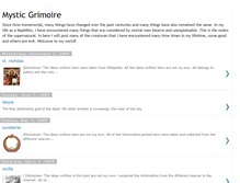 Tablet Screenshot of mysticgrimoire.blogspot.com