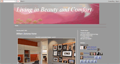 Desktop Screenshot of livinginbeautyandcomfort.blogspot.com